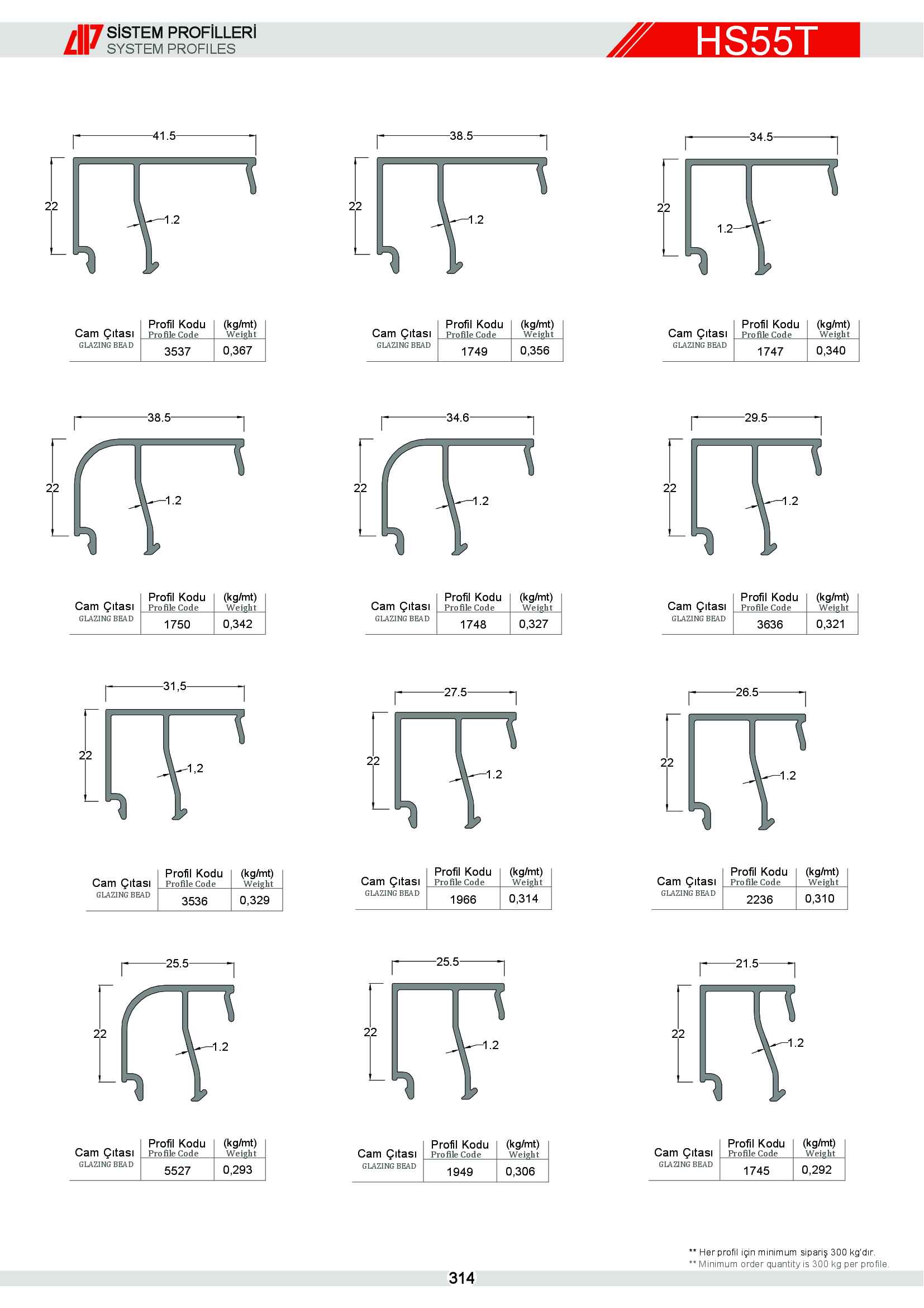 HEBESCHİEBE SÜRME ALÜMİNYUM 21